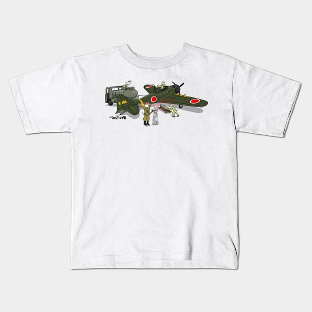 The Dogs of War: AM6 Zero Kids T-Shirt by Siegeworks